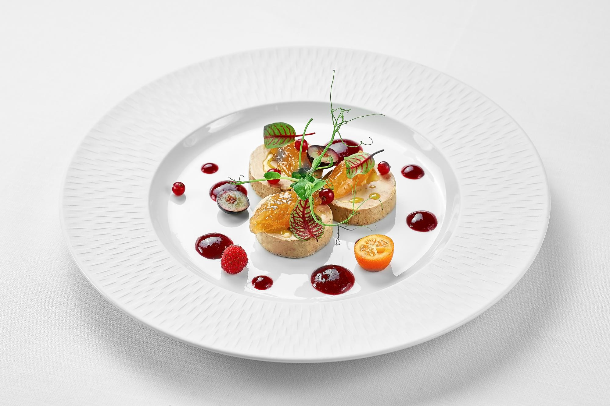Eleganckie danie w stylu fine dining